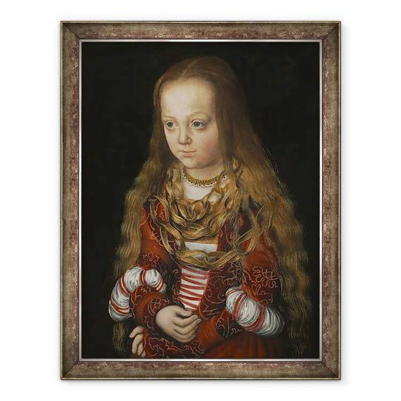 Tablou inramat - Lucas Cranach the Elder - O printesa de Saxonia, 60 x 80 cm - - Roveli