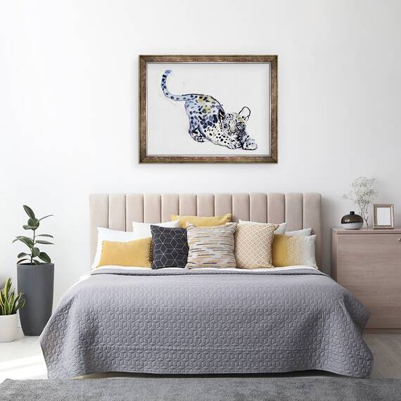 Tablou inramat - Mark Adlington - Cub de intindere Leopard arab, 60 x 80 cm - 3- Roveli