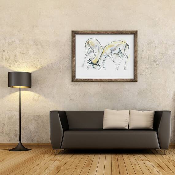Tablou inramat - Mark Adlington - Gazele I, 60 x 80 cm - 2- Roveli