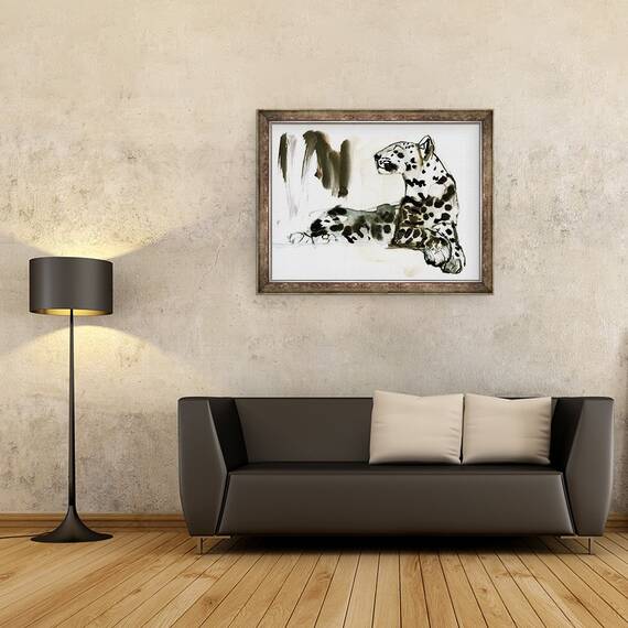 Tablou inramat - Mark Adlington - Leopard IV, 60 x 80 cm - 2- Roveli