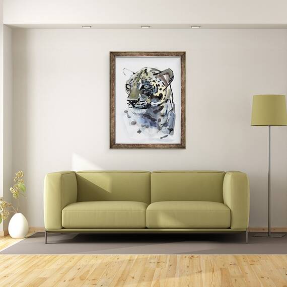 Tablou inramat - Mark Adlington - Leopard V, 60 x 80 cm - 2- Roveli