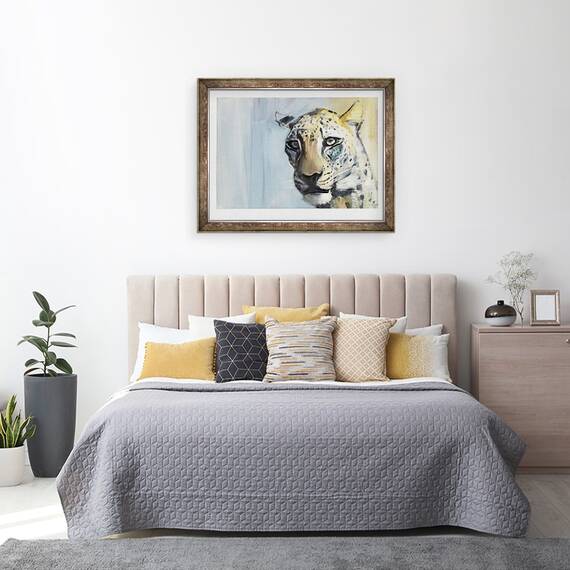 Tablou inramat - Mark Adlington - Predator Leopard arab, 60 x 80 cm - 3- Roveli