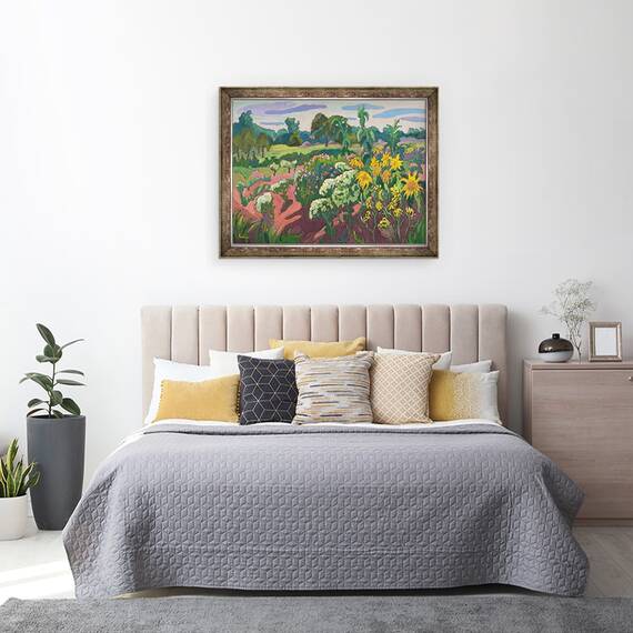 Tablou inramat - Marta Martonfi-Benke - Pompa Brookside, 60 x 80 cm - 3- Roveli