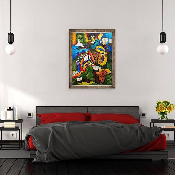Tablou inramat - Patricia Brintle - Speranta la rasarit, 60 x 80 cm - 3- Roveli