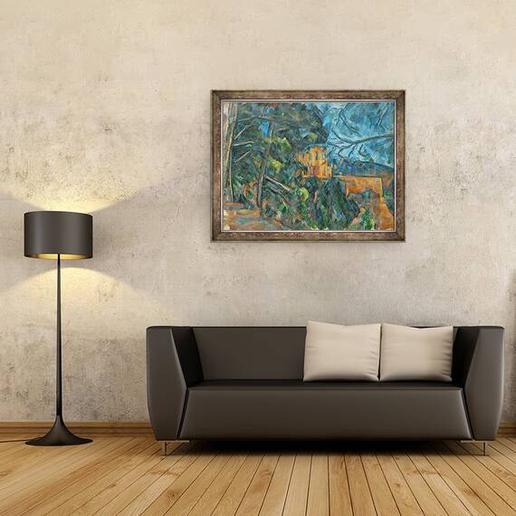 Tablou inramat - Paul Cezanne - Chateau Noir, 60 x 80 cm - 2- Roveli