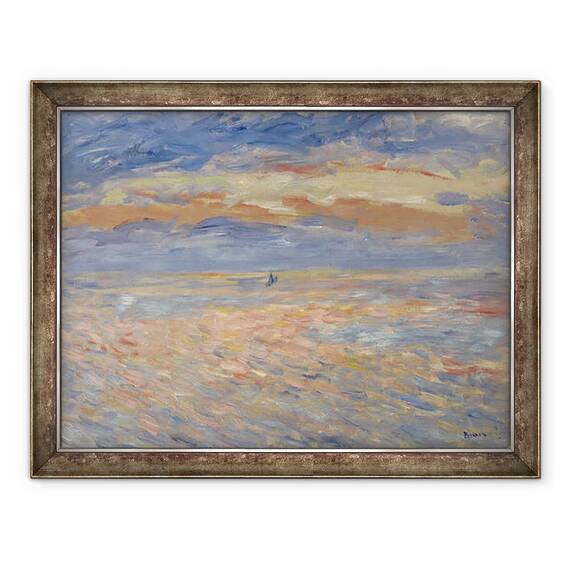 Tablou inramat - Pierre Auguste Renoir - Sunset, 60 x 80 cm - - Roveli