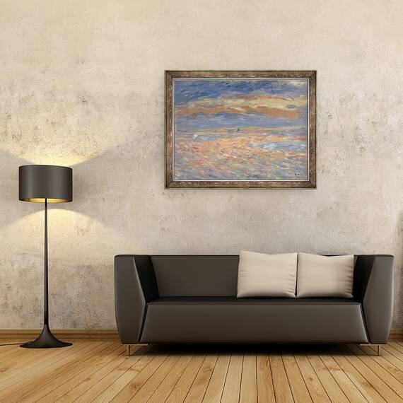 Tablou inramat - Pierre Auguste Renoir - Sunset, 60 x 80 cm - 2- Roveli