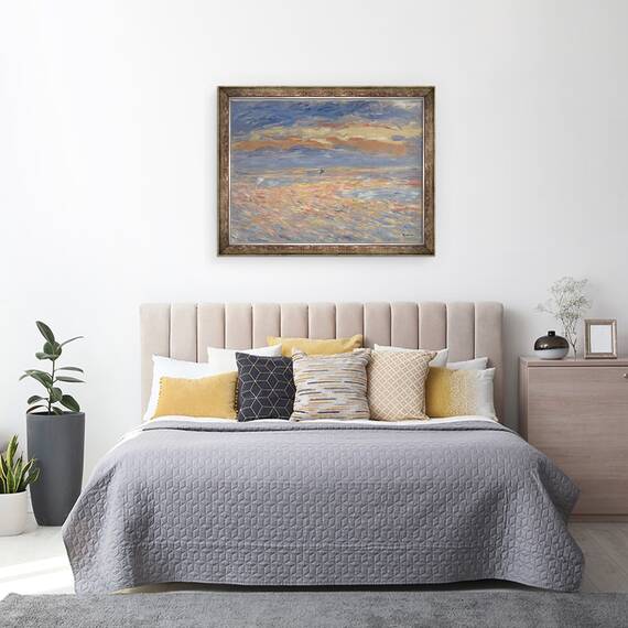 Tablou inramat - Pierre Auguste Renoir - Sunset, 60 x 80 cm - 3- Roveli