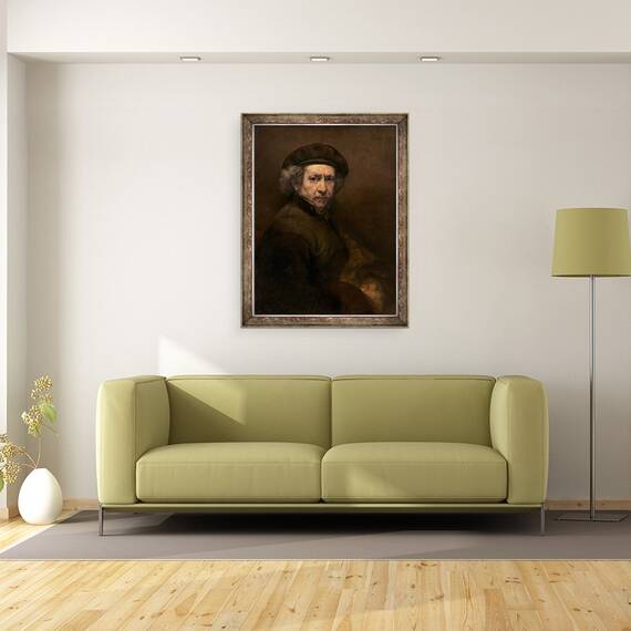 Tablou inramat - Rembrandt Harmensz van Rijn - Autoportret I, 60 x 80 cm - 2- Roveli