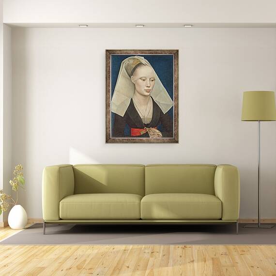 Tablou inramat - Rogier van der Weyden - Portretul unei doamne I, 60 x 80 cm - 3- Roveli