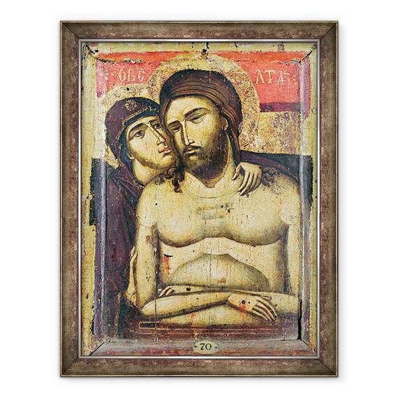 Tablou inramat - Scoala Italiana - Pieta, 60 x 80 cm - - Roveli