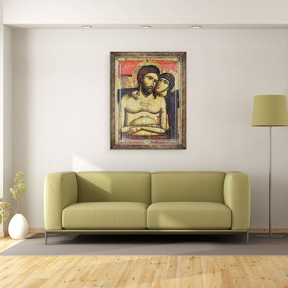 Tablou inramat - Scoala Italiana - Pieta, 60 x 80 cm - 2- Roveli