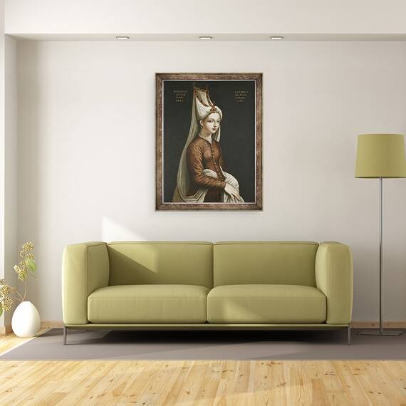 Tablou inramat - Scoala otomana - Haseki Hurem Sultan, 60 x 80 cm - 2- Roveli