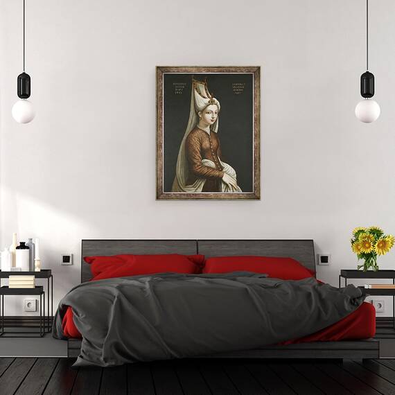Tablou inramat - Scoala otomana - Haseki Hurem Sultan, 60 x 80 cm - 3- Roveli