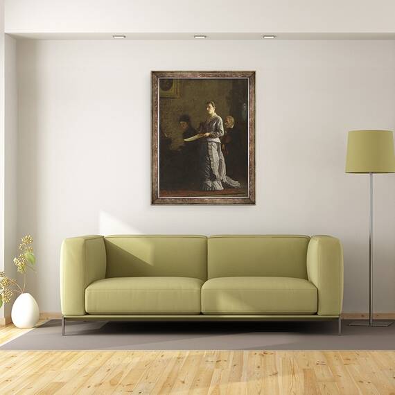 Tablou inramat - Thomas Cowperthwait Eakins - Cantand un cantec patetic, 60 x 80 cm - 2- Roveli