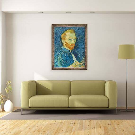 Tablou inramat - Vincent van Gogh - Autoportret II, 60 x 80 cm - 2- Roveli