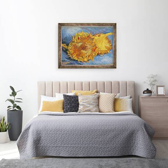 Tablou inramat - Vincent van Gogh - Floarea-soarelui II, 60 x 80 cm - 3- Roveli