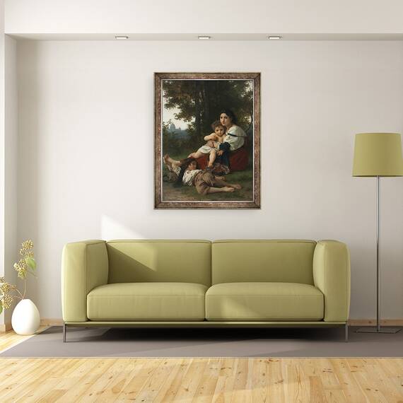 Tablou inramat - William-Adolphe Bouguereau - Restul, 60 x 80 cm - 2- Roveli