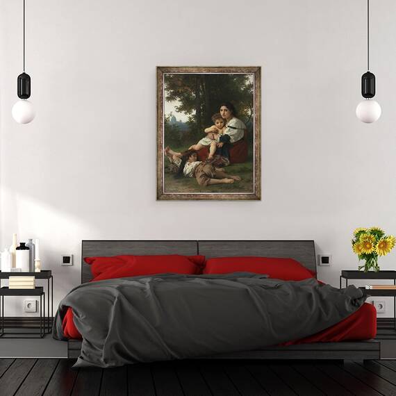 Tablou inramat - William-Adolphe Bouguereau - Restul, 60 x 80 cm - 3- Roveli