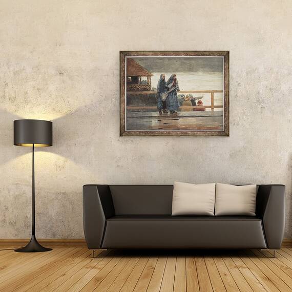 Tablou inramat - Winslow Homer - Pericolele marii, 60 x 80 cm - 2- Roveli