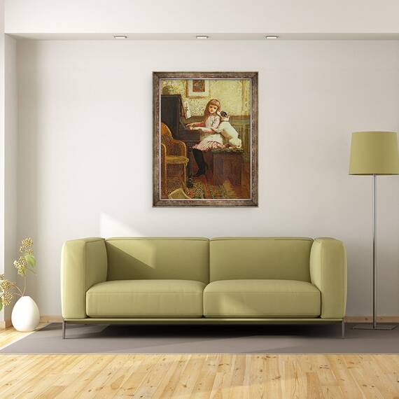 Tablou inramat - Charles Trevor Garland - Bea pentru mine doar cu ochii Tai, 60 x 80 cm - 2- Roveli