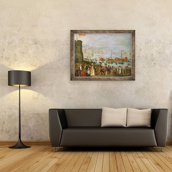 Tablou inramat - Paolo Fiammingo - O petrecere in Venetia, 60 x 80 cm - 2- Roveli