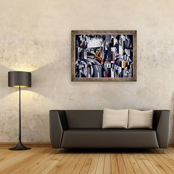 Tablou inramat - Catherine Abel - La Rive Gauche, 60 x 80 cm - 2- Roveli