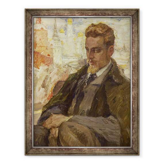 Tablou inramat - Leonid Osipovic Pasternak - Rilke in Moscova, 60 x 80 cm - - Roveli