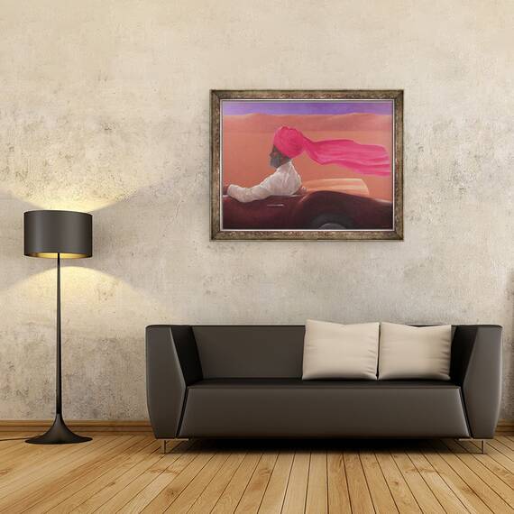 Tablou inramat - Lincoln Seligman - Maharajah la viteza 2, 60 x 80 cm - 2- Roveli