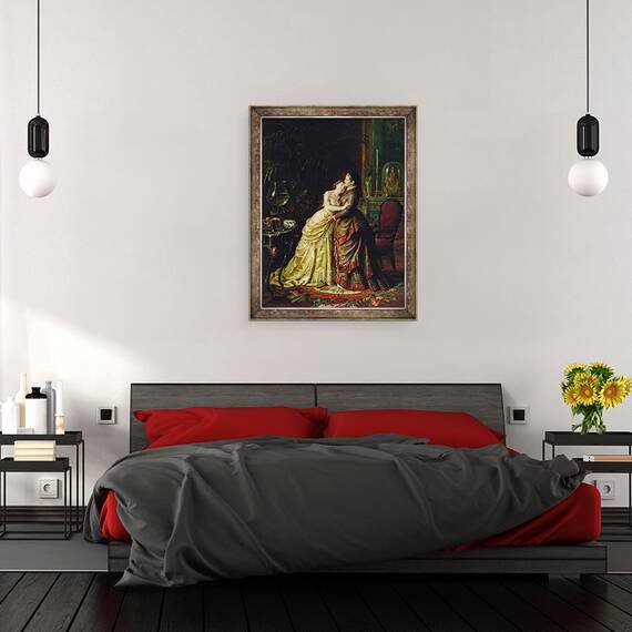 Tablou inramat - Sergei Ivanovich Gribkov - inainte de casatorie, 60 x 80 cm - 3- Roveli