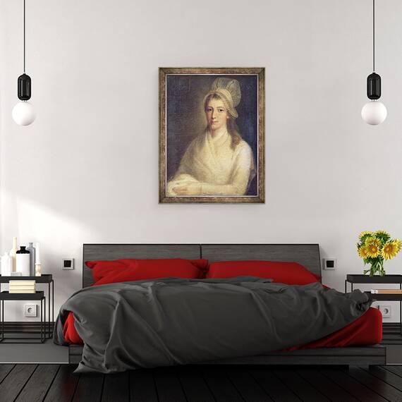 Tablou inramat - Jean-Jacques Hauer - Charlotte Corday 1768-93, 60 x 80 cm - 3- Roveli