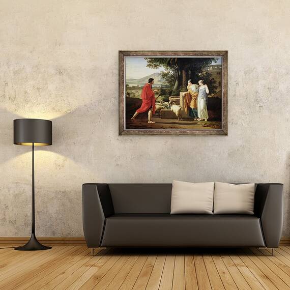 Tablou inramat - Louis Gauffier - Iacov cu fiicele lui Laban, 60 x 80 cm - 2- Roveli