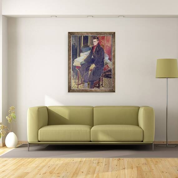 Tablou inramat - Jacques-Emile Blanche - Portretul lui Raymond Radiguet 1903-23, 60 x 80 cm - 2- Roveli
