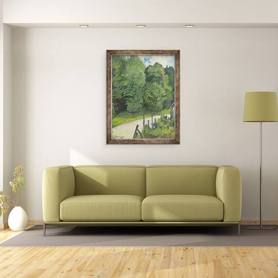 Tablou inramat - Marie Clementine Valadon - Drumul in padure, 60 x 80 cm - 2- Roveli