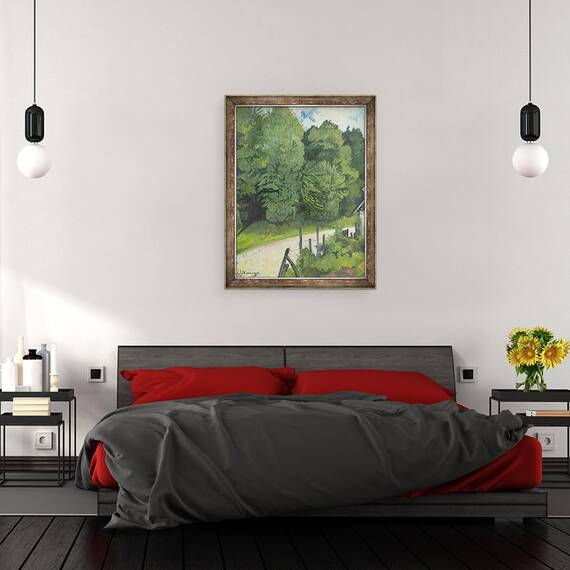Tablou inramat - Marie Clementine Valadon - Drumul in padure, 60 x 80 cm - 3- Roveli