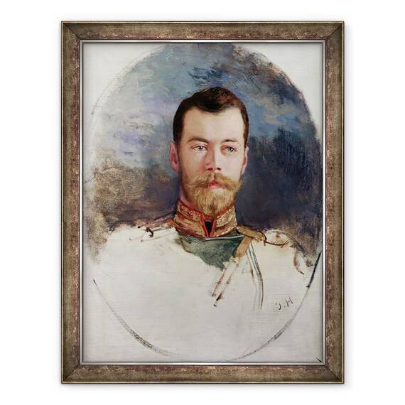 Tablou inramat - Henri Gervex - Studiu pentru portretul tarului Nicolae al II-lea 1868-1918 1898, 60 x 80 cm - - Roveli