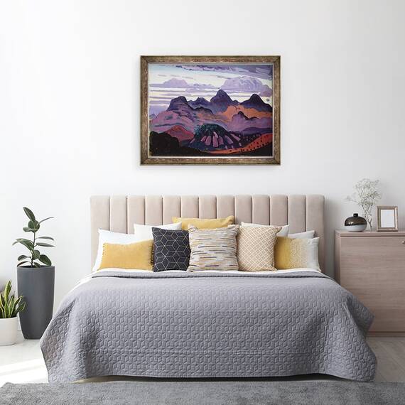 Tablou inramat - James Dickson Innes - Amurg adanc, Pirinei, 60 x 80 cm - 3- Roveli