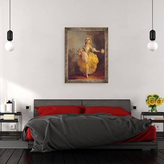 Tablou inramat - Jean-Frederic Schall - Dansatoare cu Buchet, 60 x 80 cm - 3- Roveli