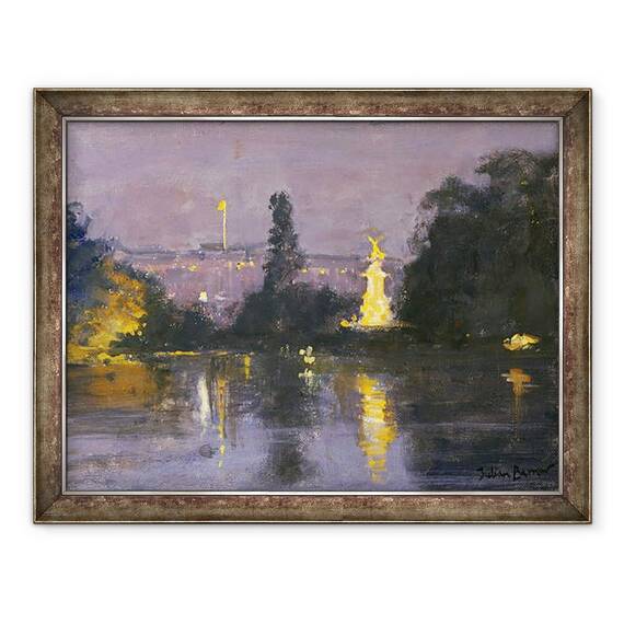 Tablou inramat - Julian Barrow - Palatul Buckingham - Noapte, 60 x 80 cm - - Roveli