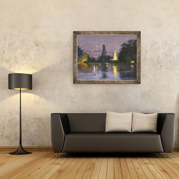 Tablou inramat - Julian Barrow - Palatul Buckingham - Noapte, 60 x 80 cm - 2- Roveli