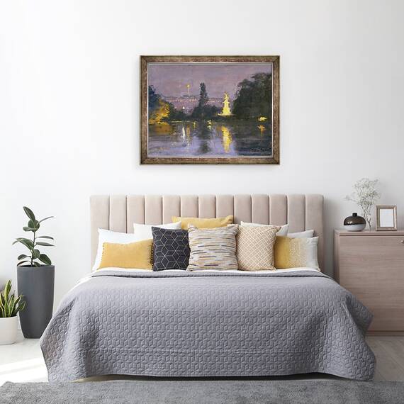 Tablou inramat - Julian Barrow - Palatul Buckingham - Noapte, 60 x 80 cm - 3- Roveli