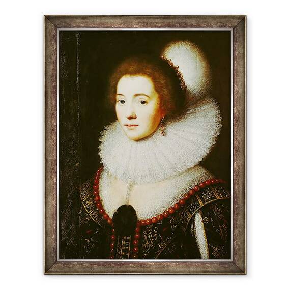 Tablou inramat - Michiel Jansz van Miereveld - Amalia van Solms 1602-75, 60 x 80 cm - - Roveli