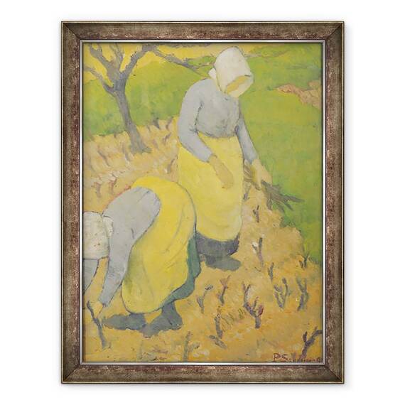 Tablou inramat - Paul Serusier - Femeile din podgorie, 60 x 80 cm - - Roveli
