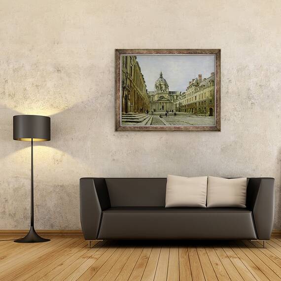 Tablou inramat - Emmanuel Lansyer - Curtea Vechii Sorbonne, 60 x 80 cm - 2- Roveli