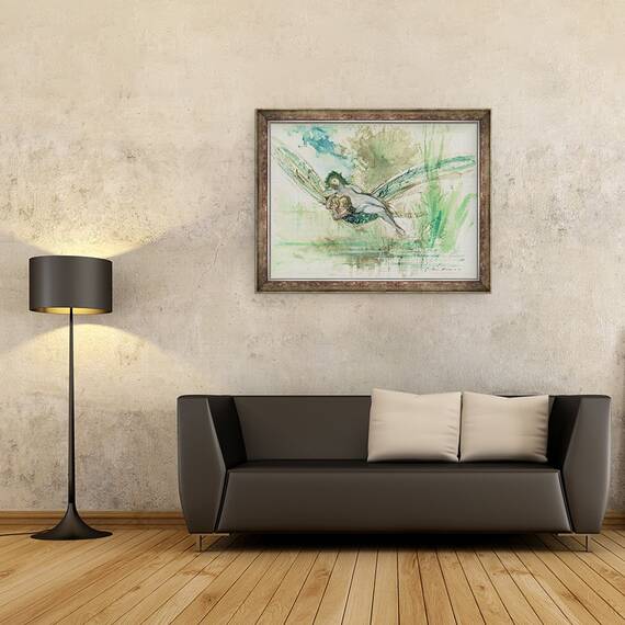 Tablou inramat - Gustave Moreau - Libelula, 60 x 80 cm - 2- Roveli