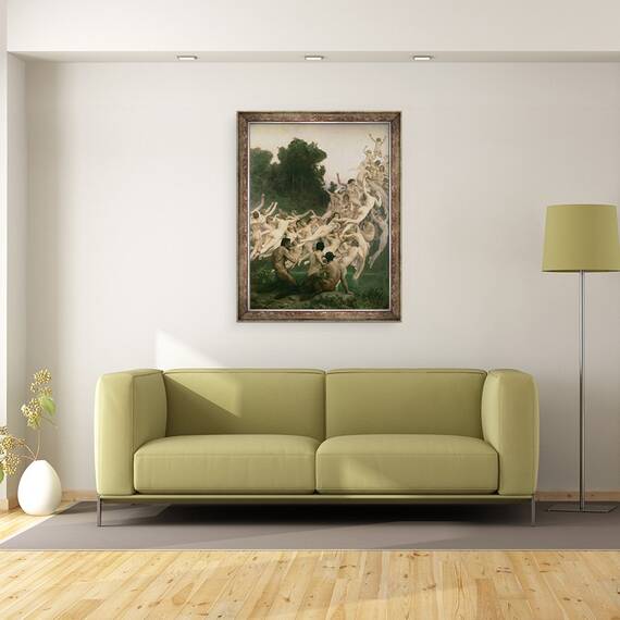 Tablou inramat - William-Adolphe Bouguereau - Oread-urile, 60 x 80 cm - 2- Roveli