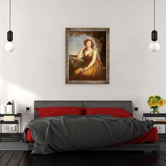 Tablou inramat - Elisabeth Louise Vigee-Lebrun - Contesa du Barry, 70 x 90 cm - 3- Roveli