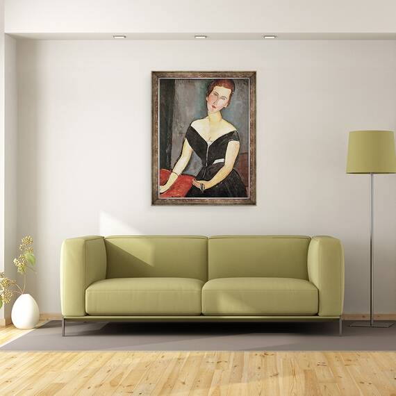 Tablou inramat - Amedeo Modigliani - Doamna G. van Muyden, 70 x 90 cm - 2- Roveli