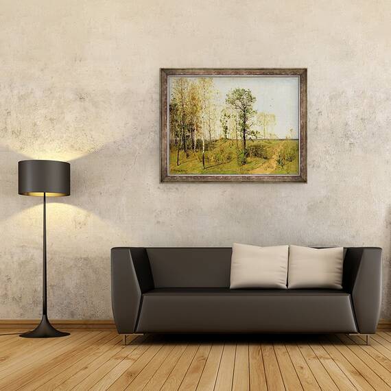 Tablou inramat - Karl Buchholz - Primavara devreme la Weimar, 70 x 90 cm - 2- Roveli