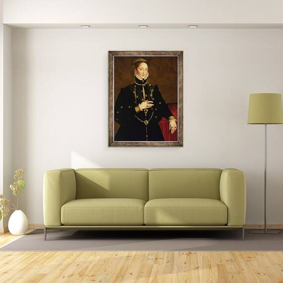 Tablou inramat - Anthonis van Dashorst Mor - Marchiza de Las Navas, 70 x 90 cm - 2- Roveli